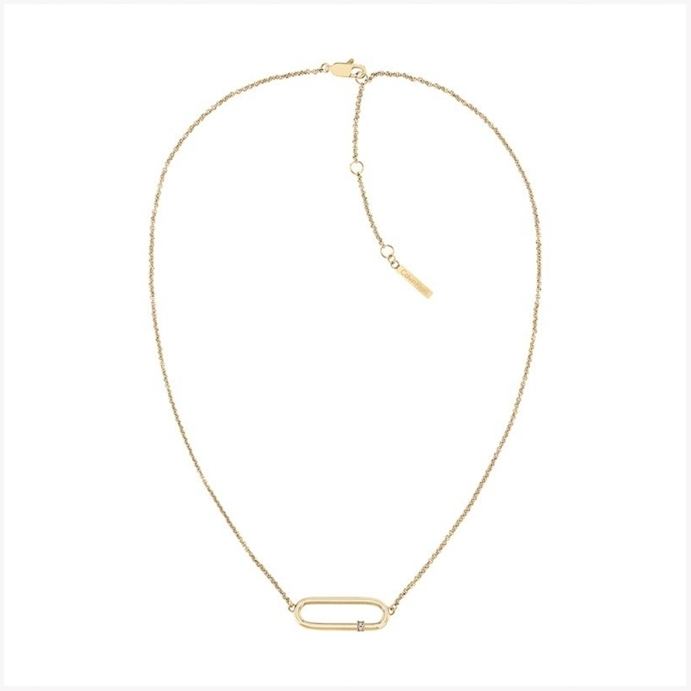 NEW Calvin Klein Womens Gold Necklace SET